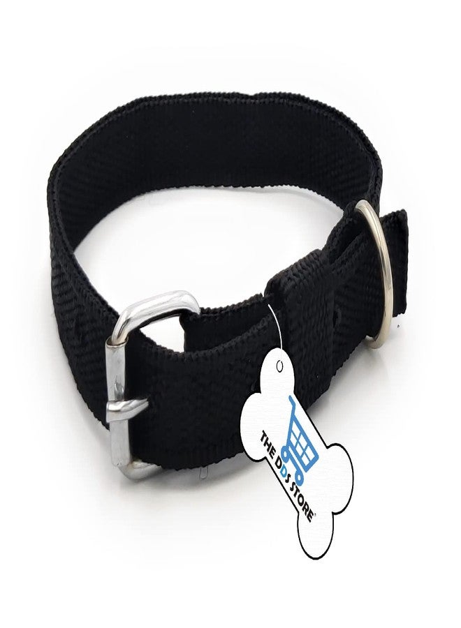 THE DDS STORE Premium Strong Nylon Everyday Dogs Collar Leash Dog Nylon Puppy Dogs Collar Belt and Leash Dog Belt Combo of Dog Collar with Dog Leash for Small Breeds (Medium (0.75 inch), Black) - Image 3